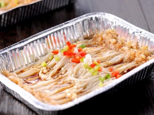 张店锡纸烤金针菇